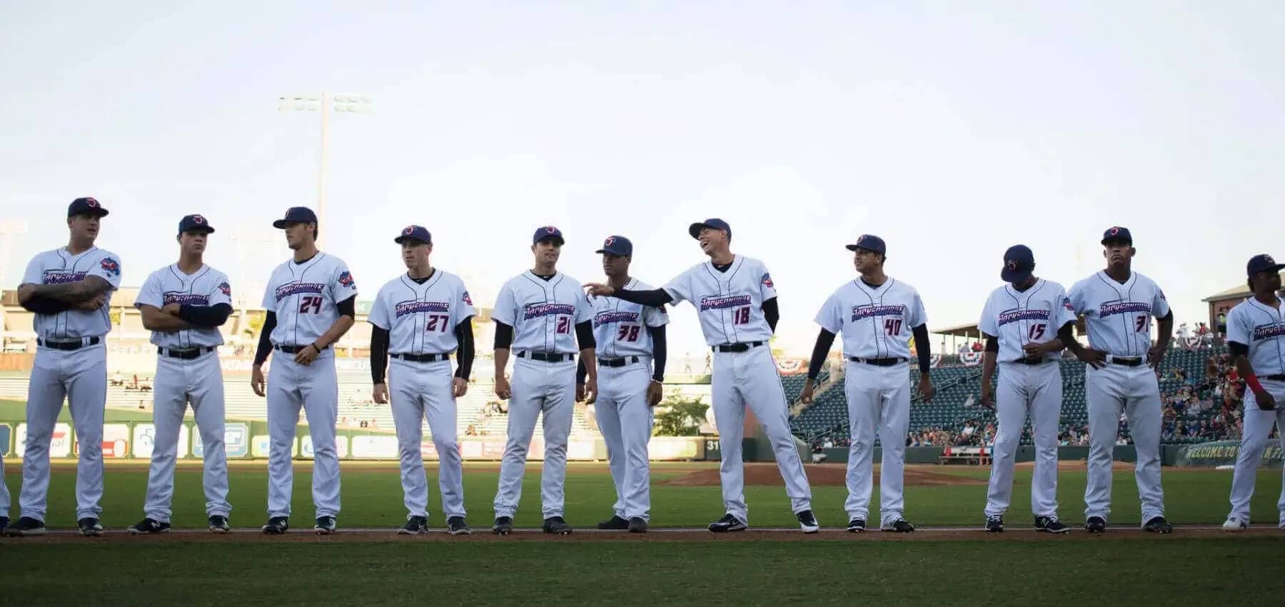 Family offices and venture capital firms, a baseball team lined up across the field.