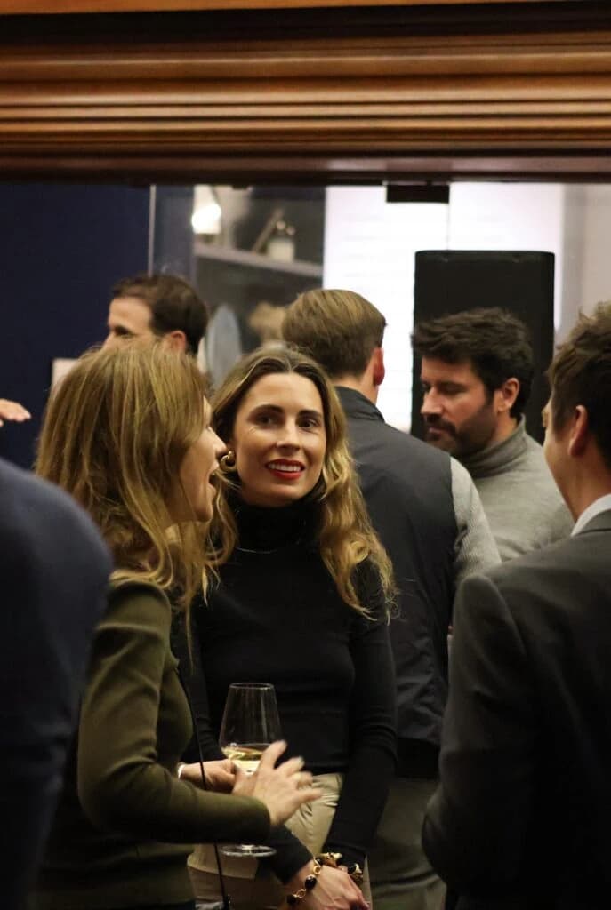 Simple team at a networking event