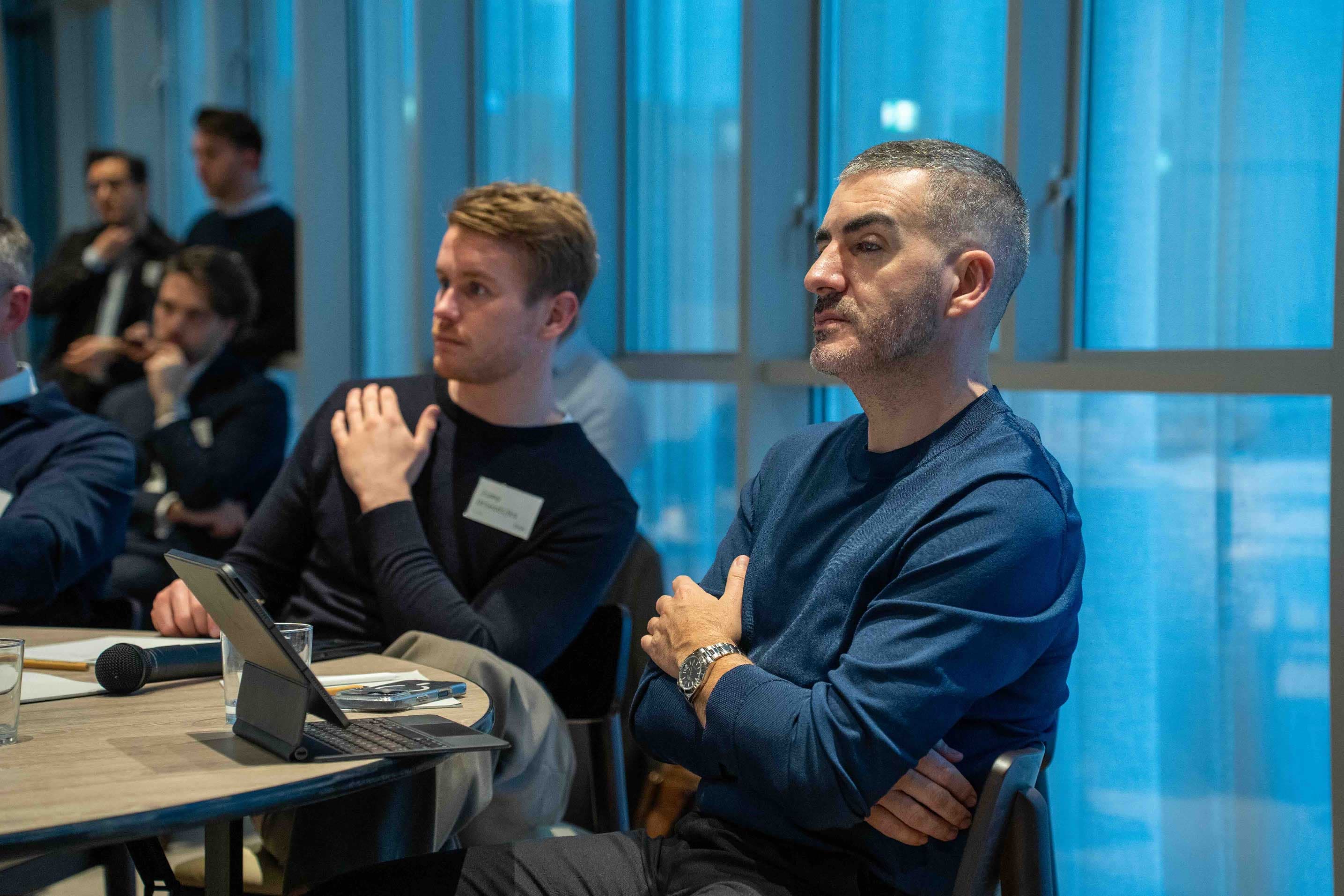 Simple team at a conference