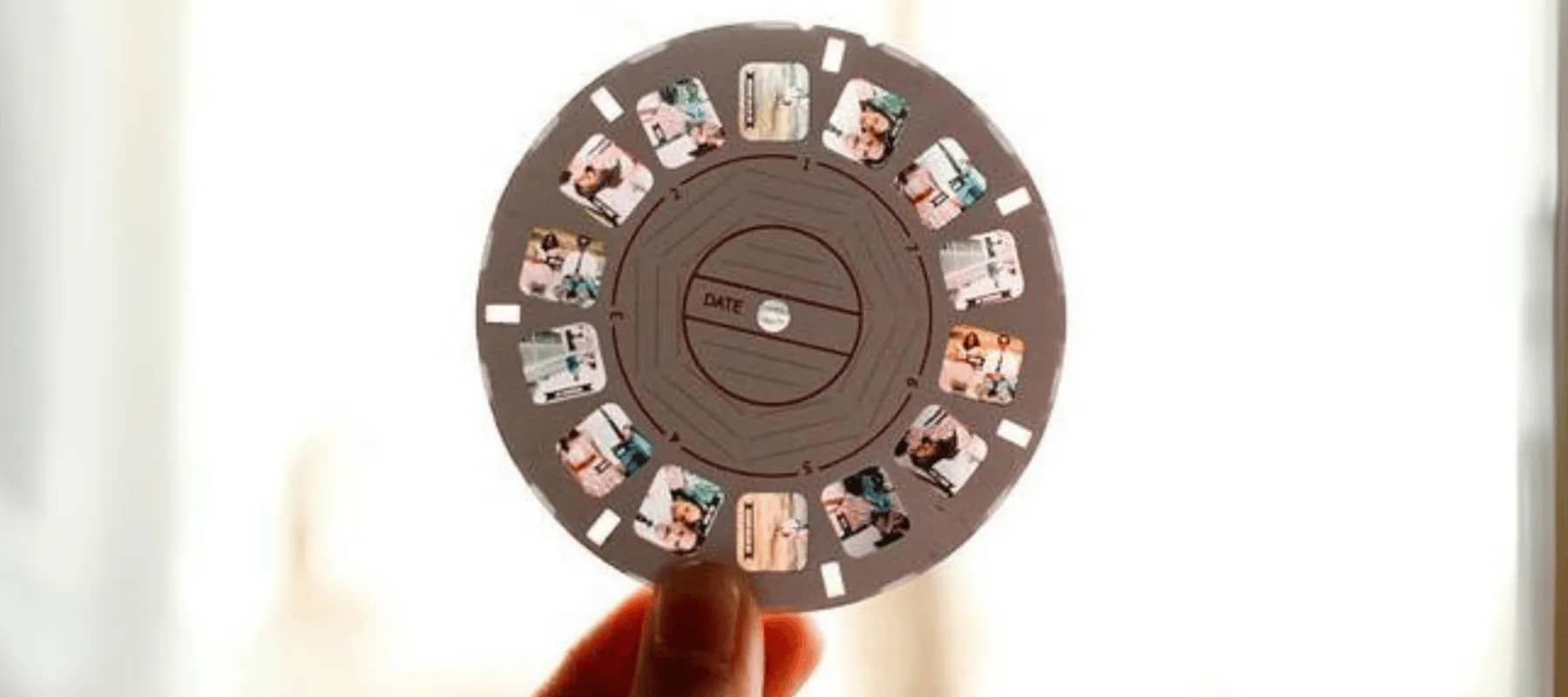 Family vision, an overhead view of people seated around a large round conference table.