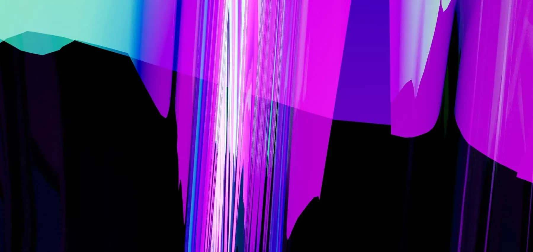Investment fees, streaks of purple and magenta light against black.
